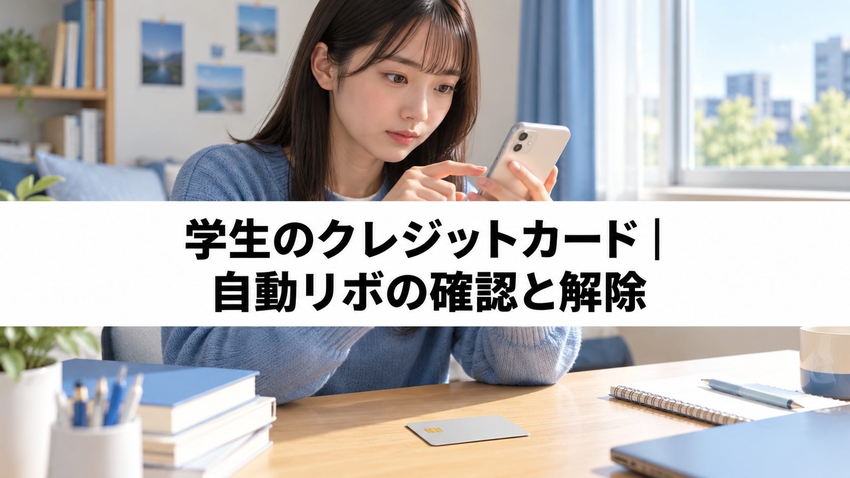 学生のクレジットカードの自動リボ確認と解除