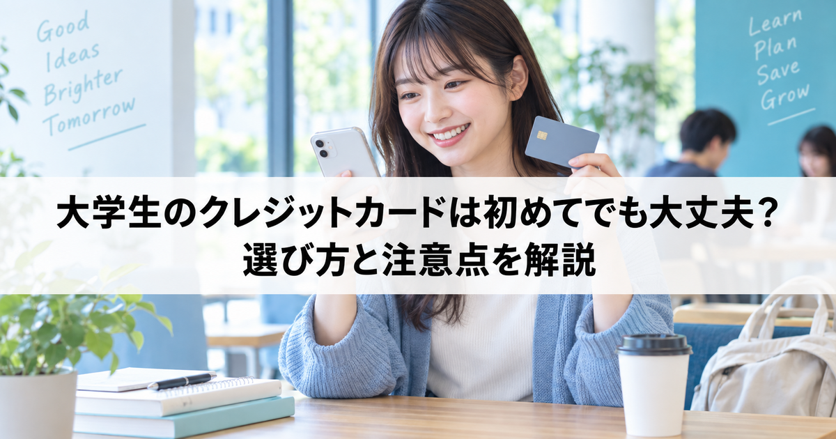大学生のクレジットカードは初めてでも大丈夫？選び方と注意点を解説